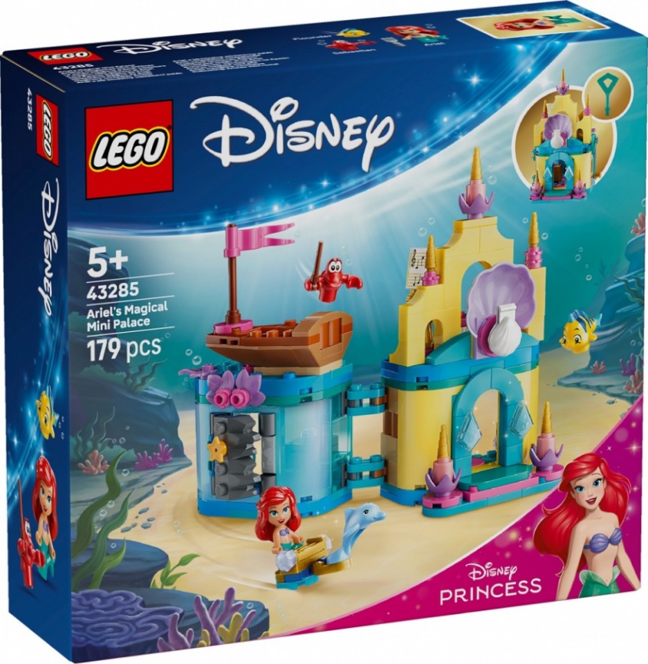 LEGO klotsid 43285 Disney Princess Arielles Magisches Mini-Schloss