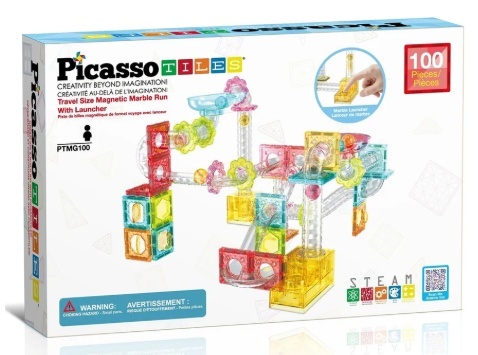 Picasso Tiles PICASSO TILES Magnetiline konstruktor Marble Run 100 osa, PTMG100