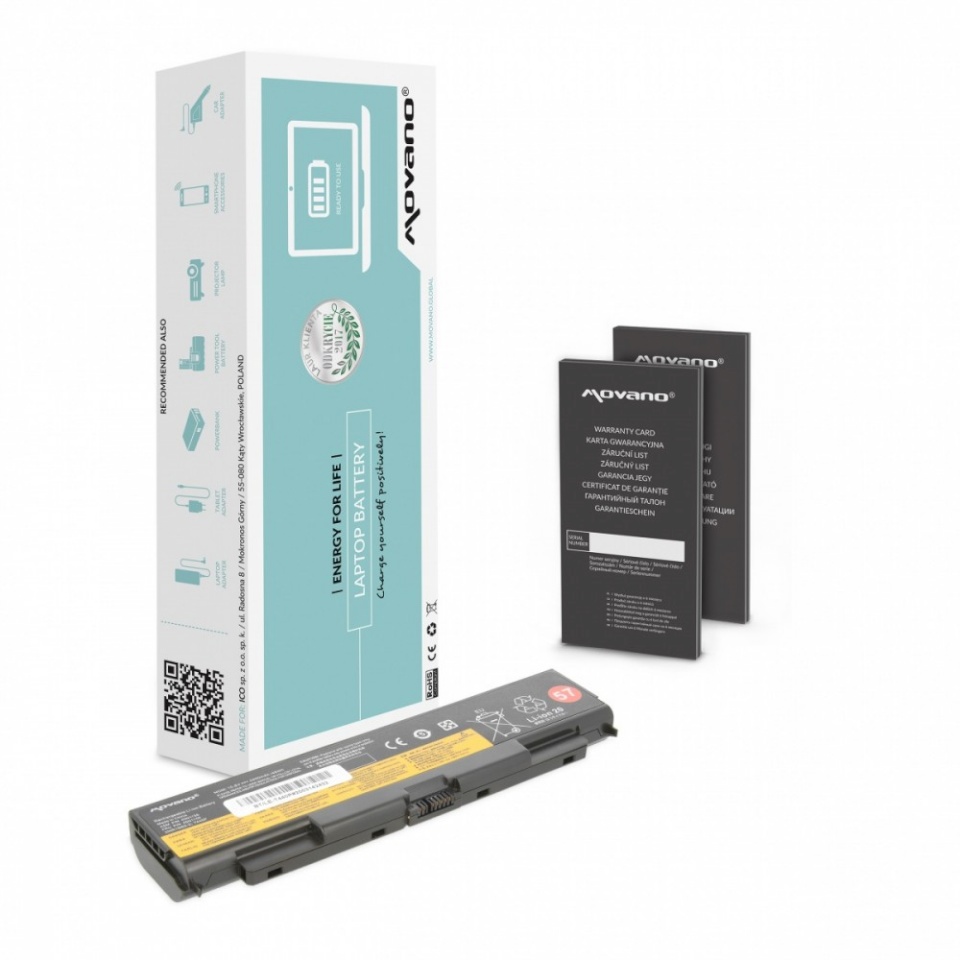Movano sülearvuti aku 45N1153 for Lenovo ThinkPad W540 L540 T440P - 4400 mAh (48 Wh)