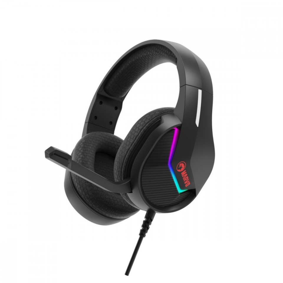 MARVO kõrvaklapid Headset TACTIC 40 RGB wired must