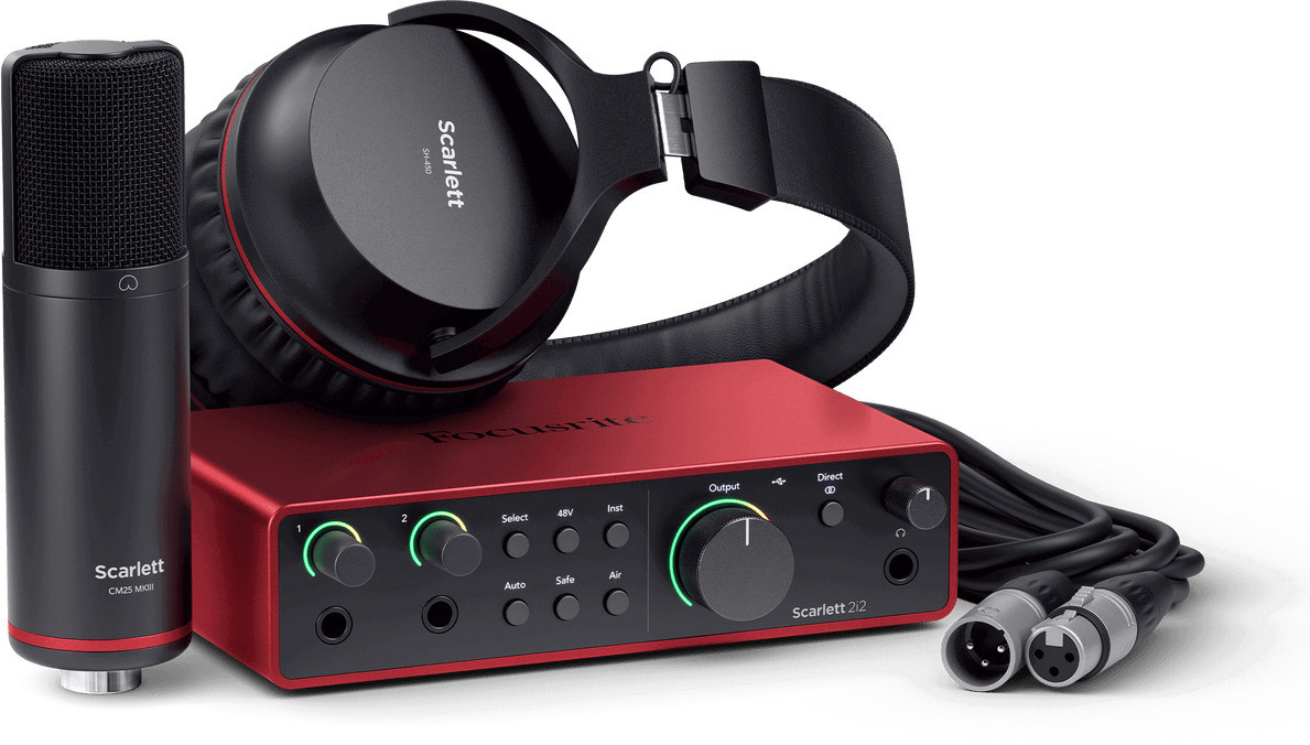 Focusrite Scarlett 2i2 Studio (4. põlvkonna) helikaart