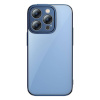 Baseus kaitsekest Baseus Glitter Transparent Case and Tempered Glass set iPhone 14 Pro Max sinine