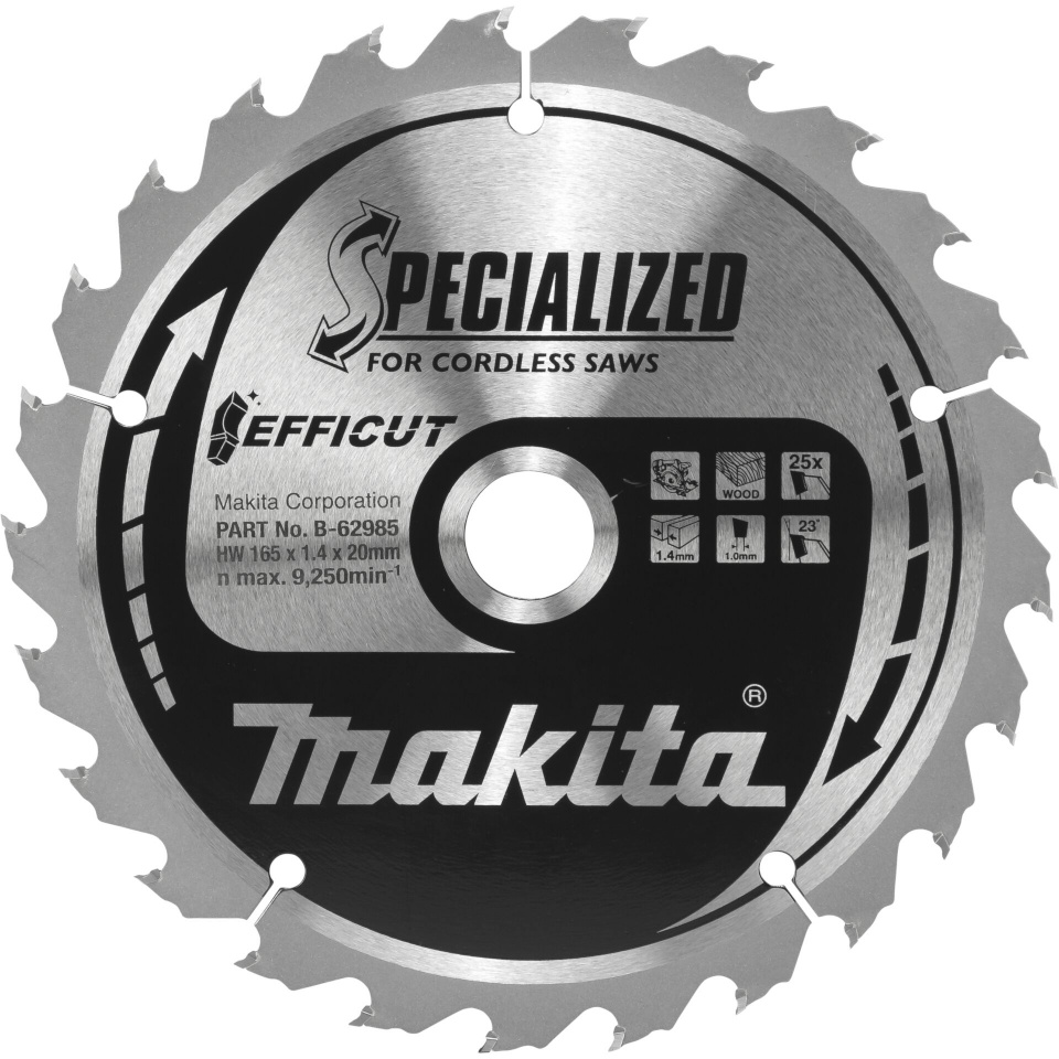 Makita saeketas B-62985 EFFICUT Saw Blade 165x20x25Z