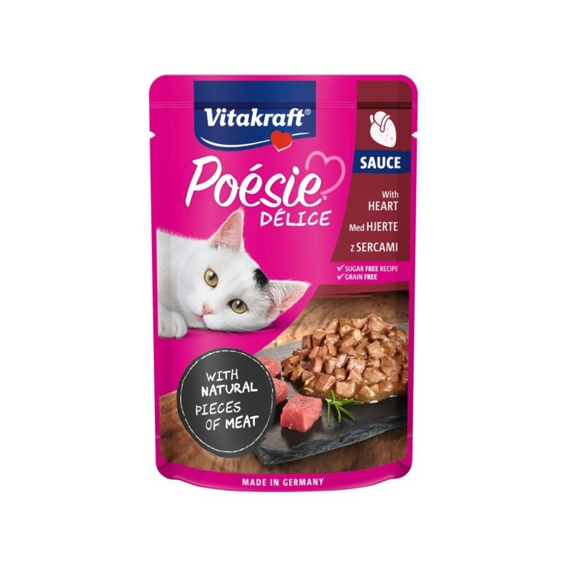 Vitakraft kassitoit Poesie Delice Hearts, 85g