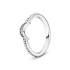 Pandora naiste sõrmus CRESCENT MOON BEADED - RING - SIZE 48