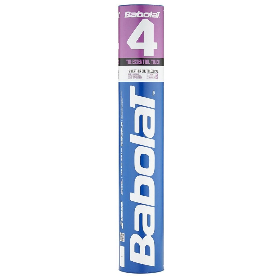 Babolat sulgpallid 4, kiirus 78, valge