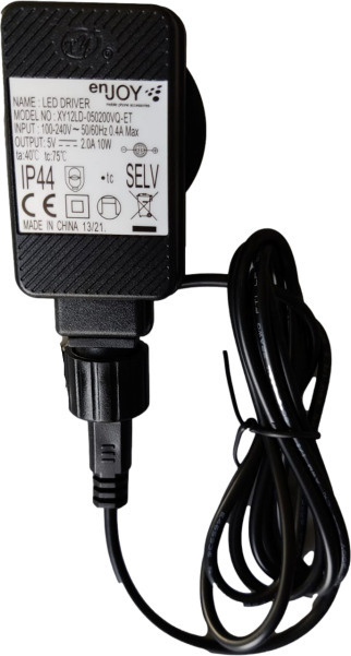 ENJOY USB-C kaabel Power Supply with USB-C Cable for Indoor and Outdoor Use, 5 V 2 A, 1,5m