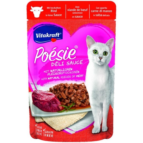 Vitakraft kassitoit Poesie Delice Beef, 85g