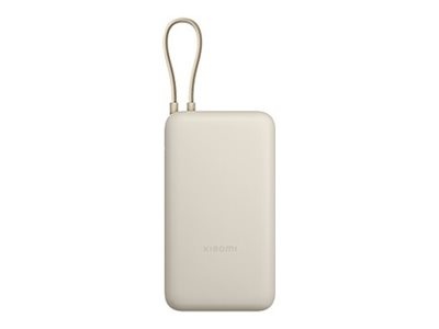 Xiaomi akupank 33W (Integrated Cable) | 20000 mAh | USB-C/USB-C cable/USB-A | Tan