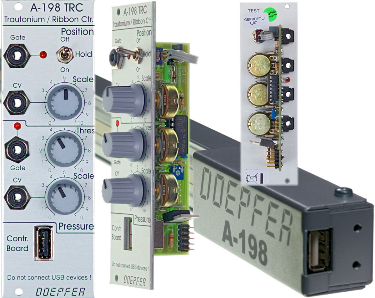 Doepfer A-198 trautooniumi manuaalne / lindikontroller Euroracki moodul