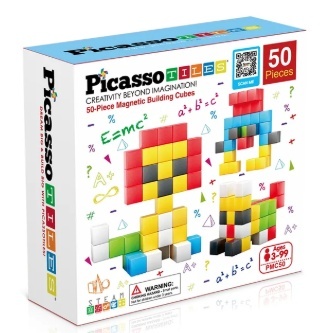 Picasso Tiles PICASSO TILES Magnetiline konstruktor magnetkuubikud 50 osa, PMC50