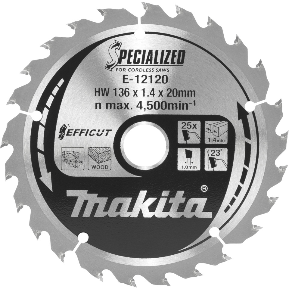 Makita saeketas E-12120 EFFICUT Saw Blade 136x20x25Z