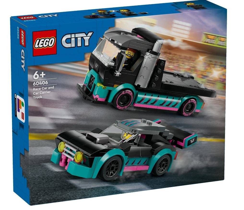 LEGO klotsid 60406 City Autotransporter mit Rennwagen
