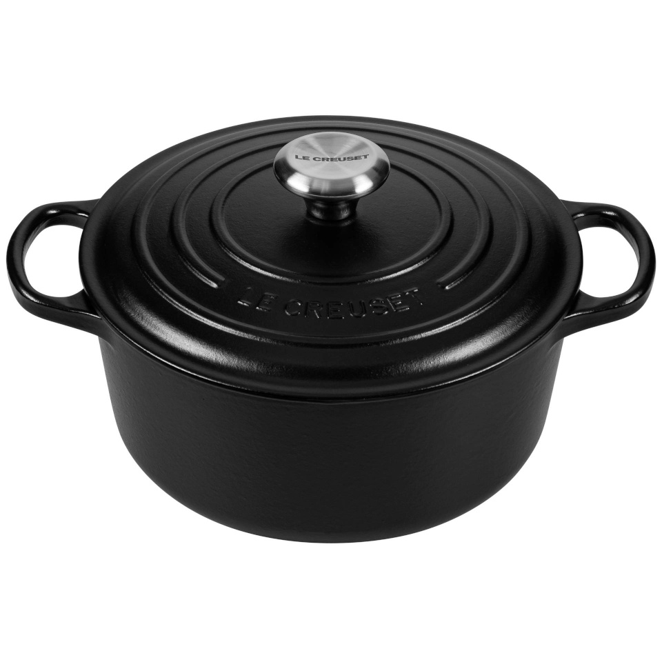 Le Creuset ahjunõu Signature Casserole Round, 24cm, must