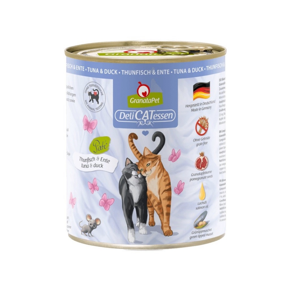 Fox4pets kassitoit GRANATAPET DeliCATessen Tuna and Duck, 800g