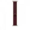 Apple kellarihm Watch 49mm Burgundy Trail Loop - M/L - Natural Titanium Finish