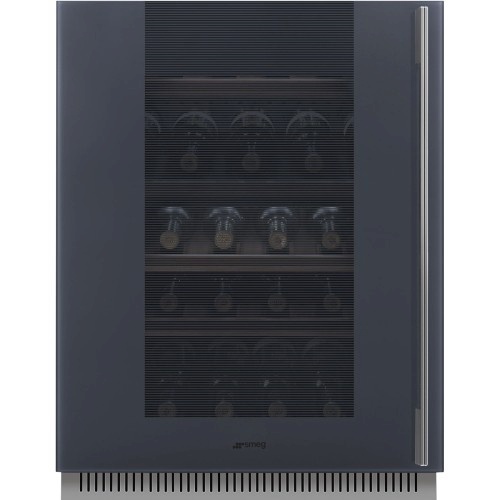 SMEG veinikülmik CVI138LG Linea, 82cm, integreeritav tööpinna alla, 114 l, vasak, neptuun hall