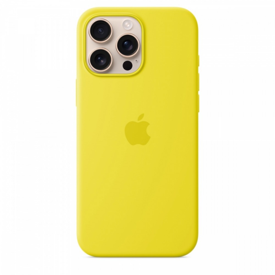 Apple kaitsekest iPhone 16 Pro Max Silicone Case with MagSafe - Star Fruit kollane