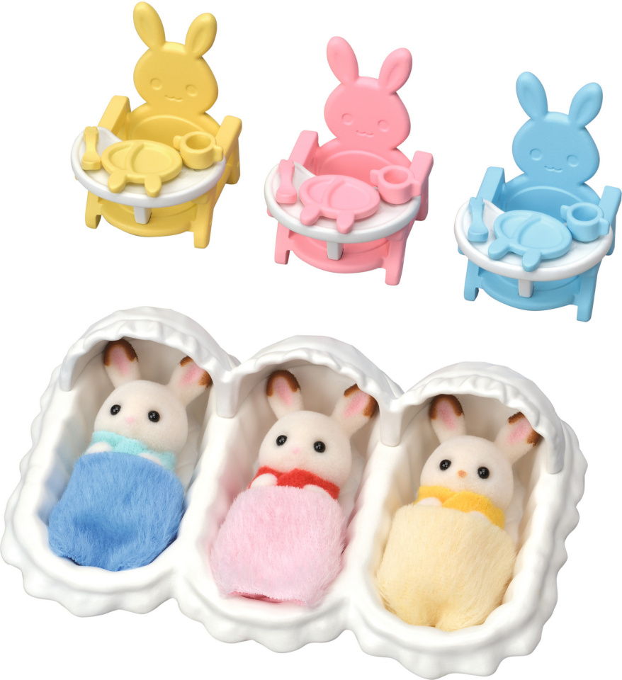 Sylvanian Families šokolaadijänese kolmikud