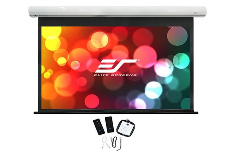  Elite Screens esitlusekraan Electric Premium Saker Series Screen SK135XHW-E18 135" 16:9 (Viewable Width 299cm), valge