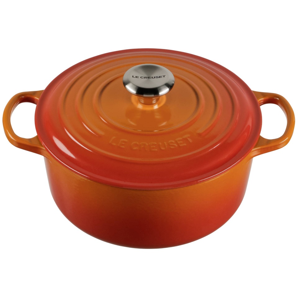 Le Creuset ahjunõu Signature Casserole Round, 24cm, oranž