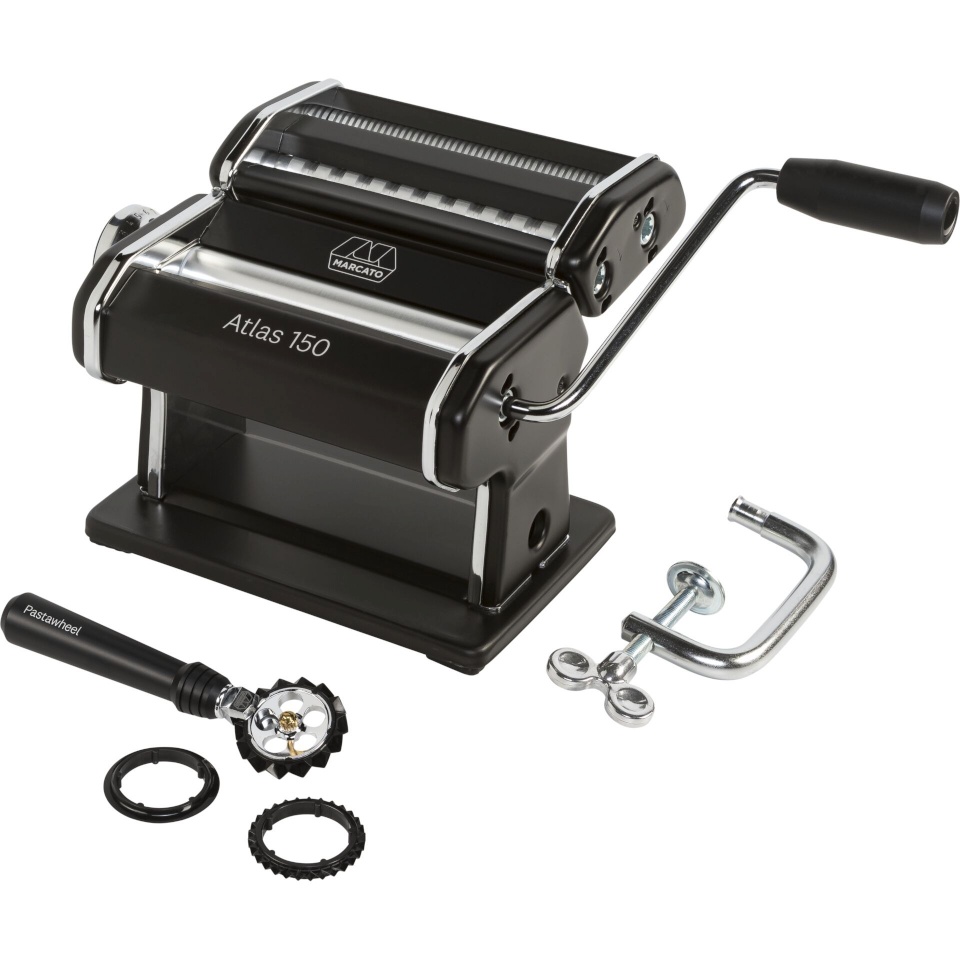 Marcato pastamasin Atlas 150 + Pasta-Wheel, must 