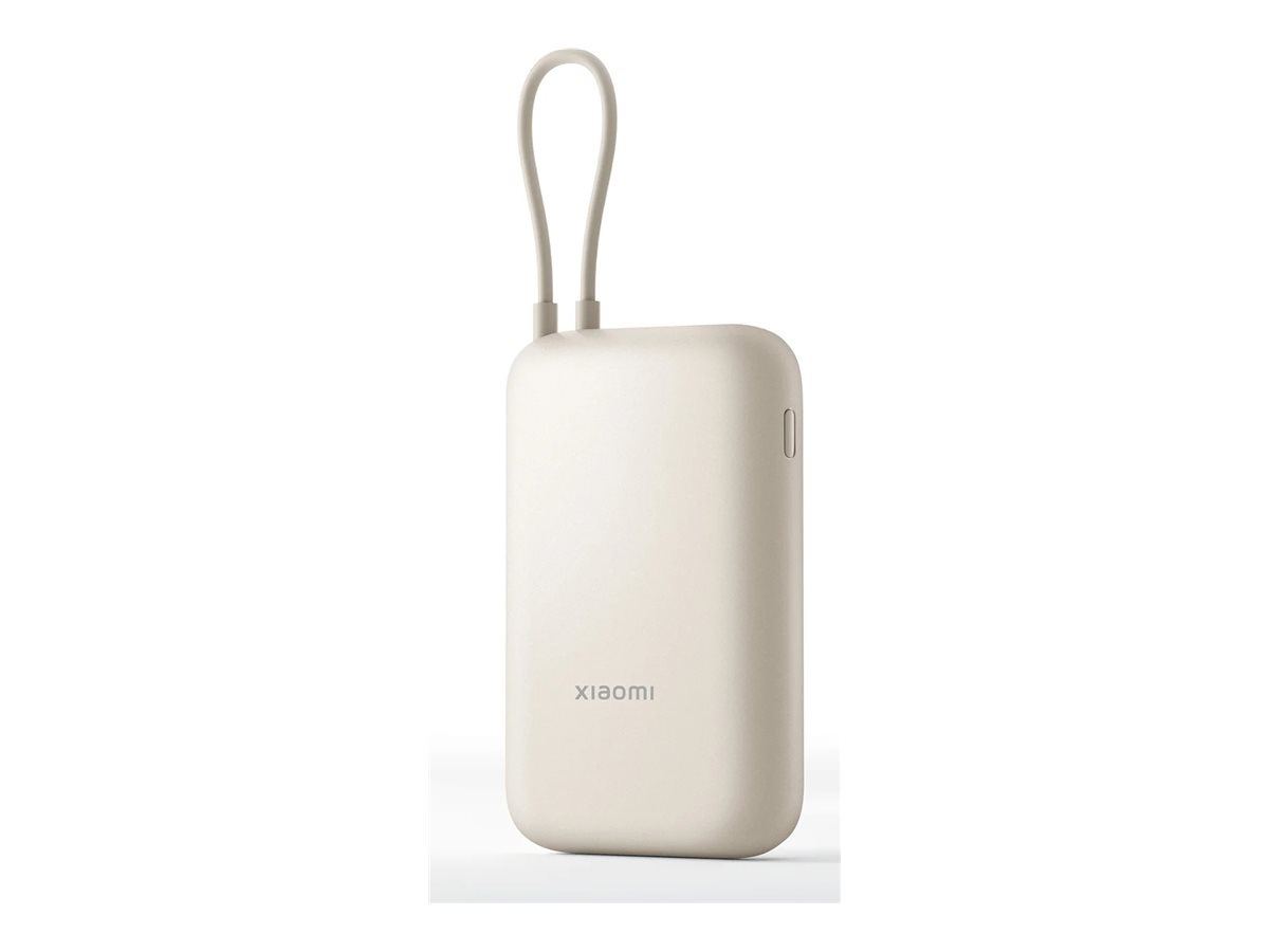 Xiaomi akupank (Integrated Cable) | 10000 mAh | USB-A/USB-C/USB-C cable | Tan