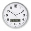 Hama seinakell Moorea DCF Radio Wall Clock, 30cm, hõbedane 