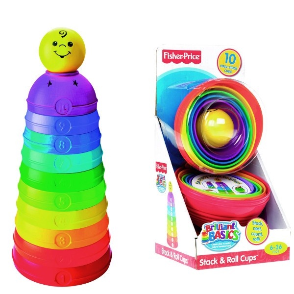 Fisher Price beebide mänguasi Okrągłe Kubeczki do ustawiania