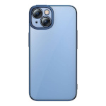 Baseus kaitsekest Baseus Glitter Transparent Case and Tempered Glass set iPhone 14 Plus sinine