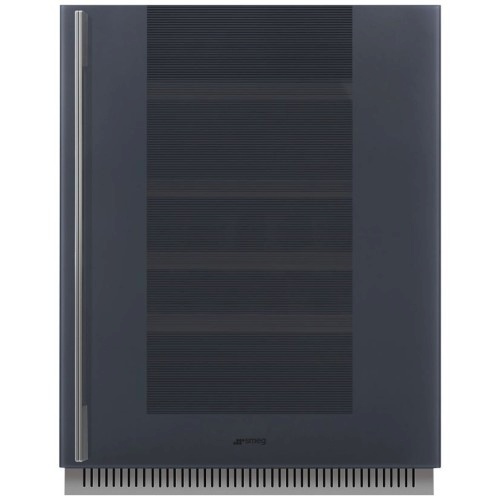 SMEG veinikülmik CVI138RG Linea, 82cm, integreeritav tööpinna alla, 114 l, parem, neptuun hall