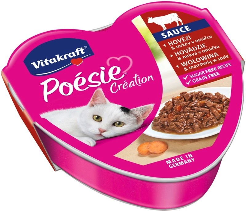 Vitakraft kassitoit Poesie Creation SOS Beef/Carrot, 85g
