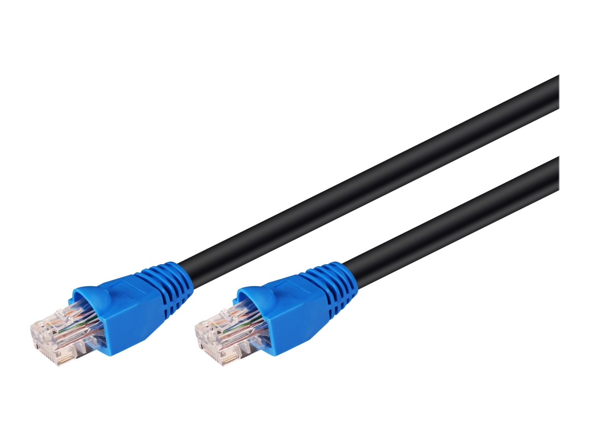 Goobay võrgukaabel CAT 6 Outdoor Patch Cable, U/UTP, 40 m, must