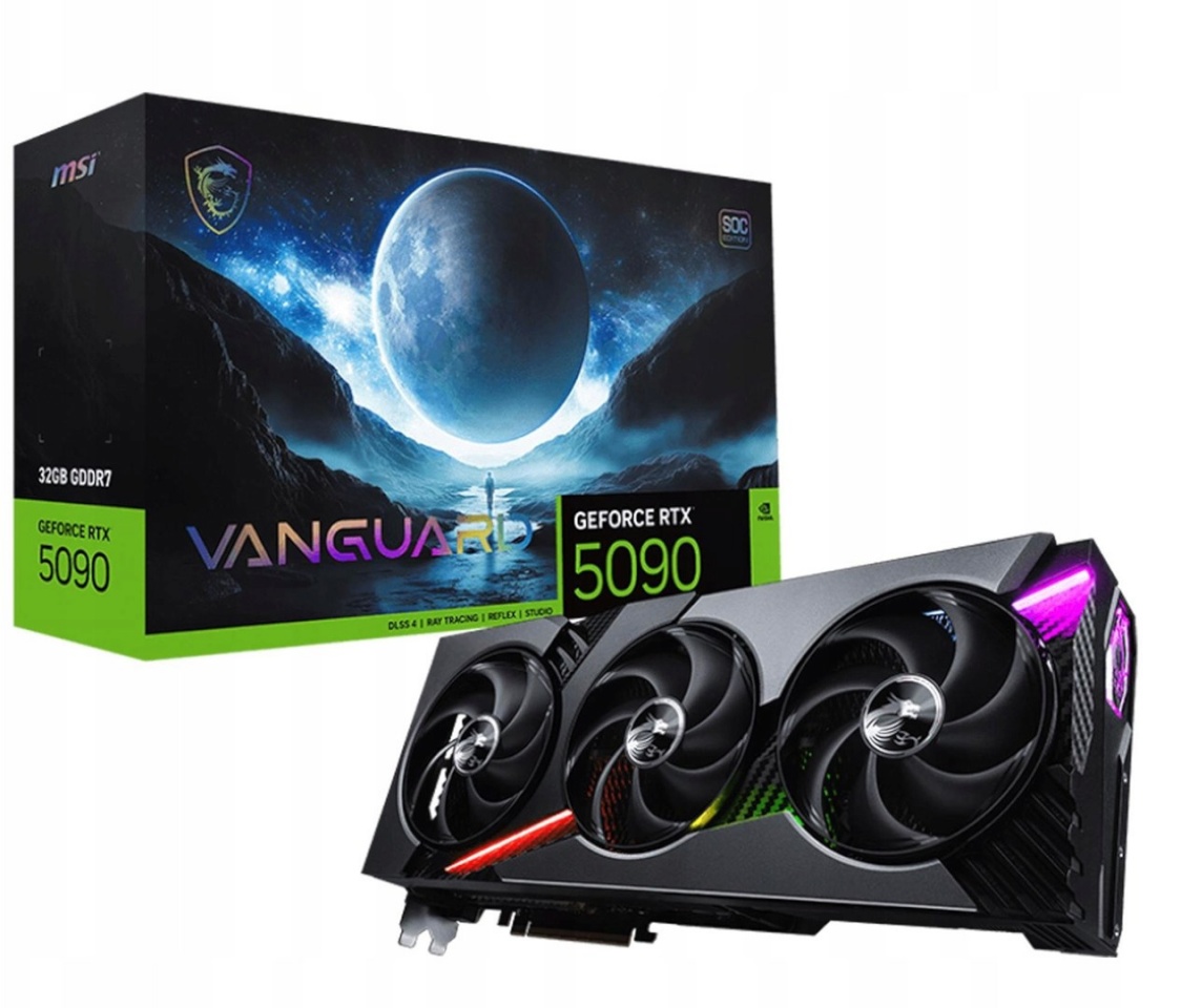 MSI videokaart nVidia GeForce RTX 5090 32G VANGUARD SOC