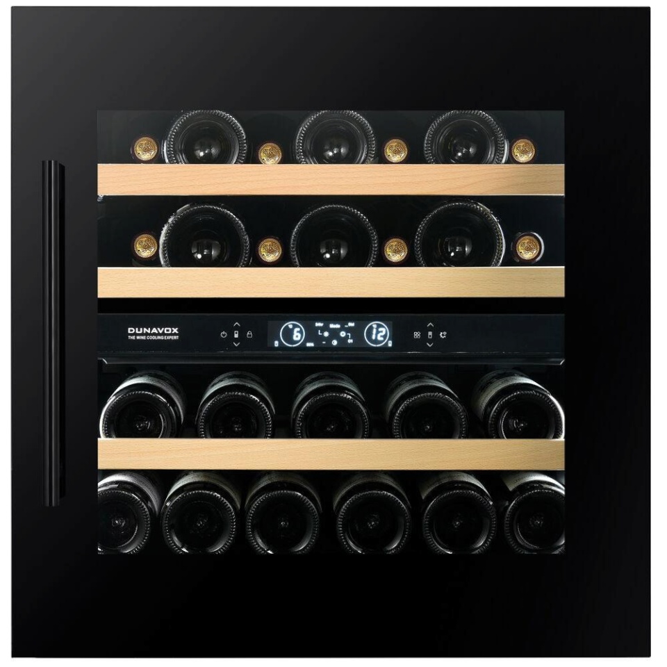 Dunavox integreeritav veinikülmik DAVS-25.63DMB Wine Cooler, must