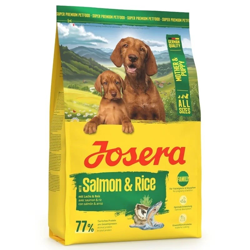 Josera kuivtoit koerale Mother & Puppy Salmon & Rice, 3kg