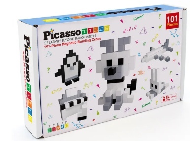 Picasso Tiles PICASSO TILES Magnetiline konstruktor magnetkuubikute pusle 101 osa, PMC101