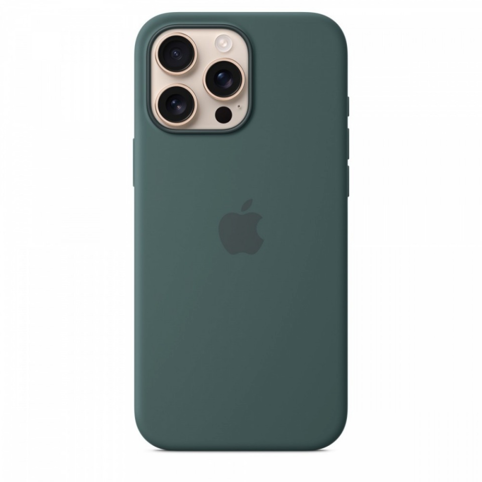 Apple kaitsekest iPhone 16 Pro Max Silicone Case with MagSafe - Lake Green, tumeroheline