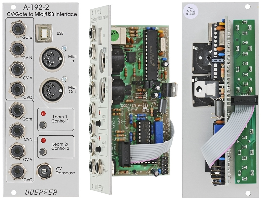 Doepfer A-192-2 CV/Gate MIDI/USB liidese Eurorack moodul