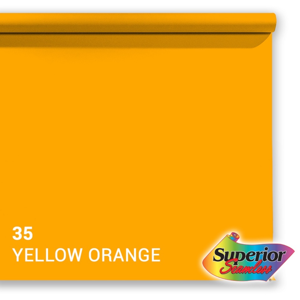 Superior taust Background Paper 35 Yellow-Orange 2.72x11m