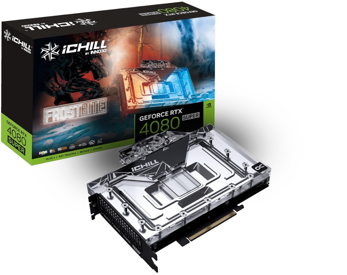 Inno3D videokaart RTX4080 Super iChill Frostbite 16GB GDDR6X HDMI 3xD