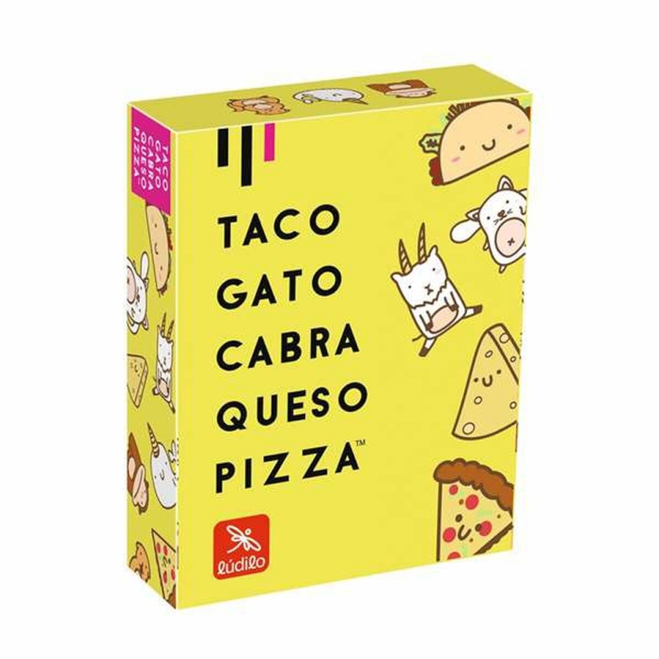 Lúdilo arendav mäng kolm-ühes Taco, Gato, Cabra, Queso, Pizza