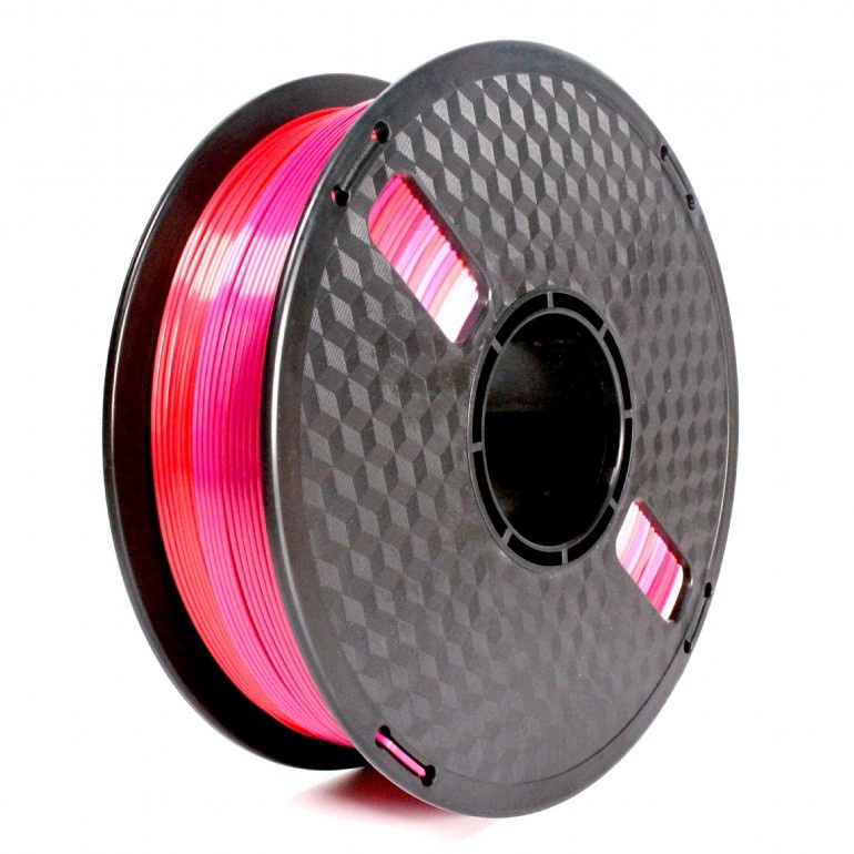 Flashforge Filament, PLA Silk Rainbow, 3DP-PLA-SK-01-RP, 1.75 mm diameter, 1kg/spool, punane/lilla