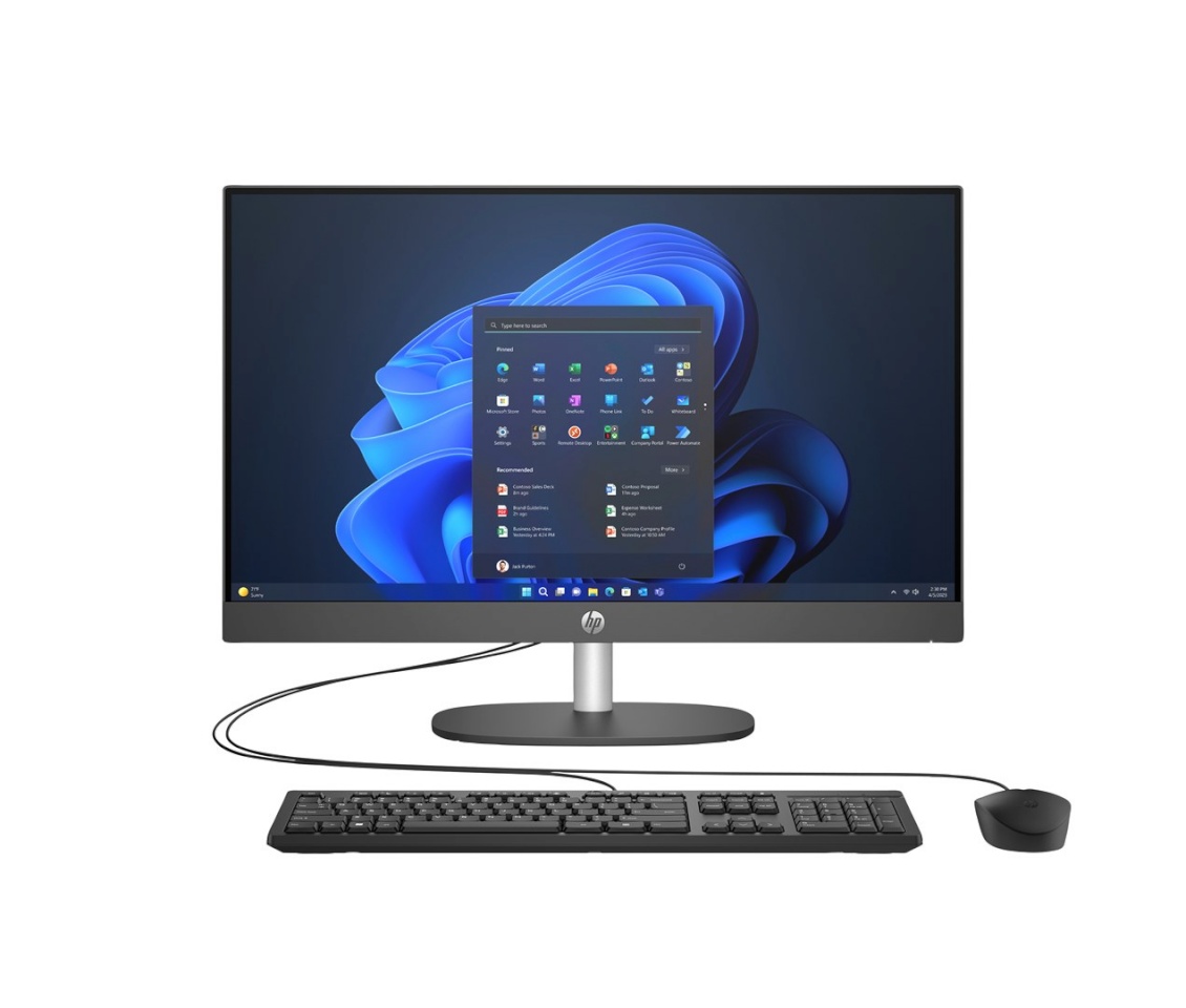 HP lauaarvuti ProOne 245 G10 AiO Ryzen 7 77730U 23.8"FullHD IPS 250nits AG 16GB DDR4 3200 SSD512 Radeon Vega 8 Kb+hiir Cam 5Mpx + IR W11Pro must 3Y OnSite