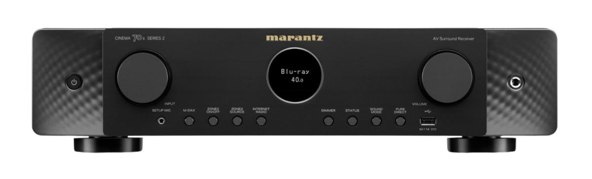 Marantz AV ressiiver Cinema 70s Series 2, 7.2 kanalit, must