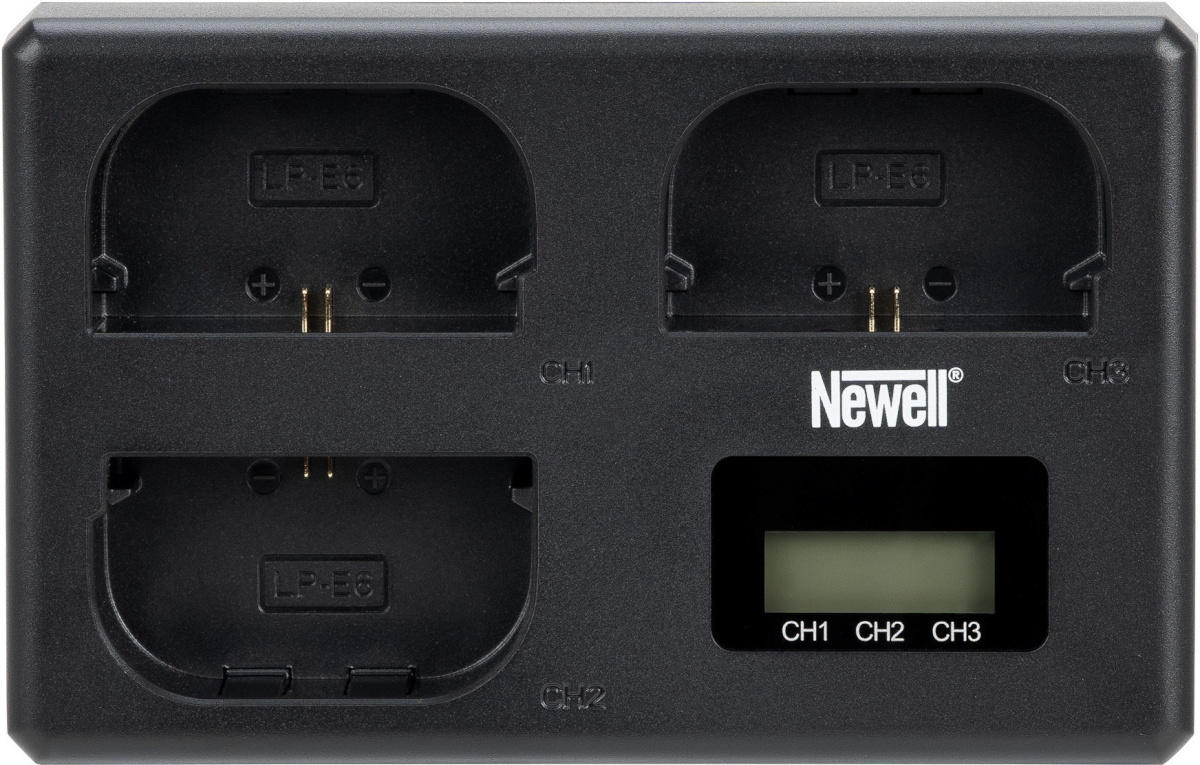 Newell akulaadija TT-USB-C 3x Canon LP-E6