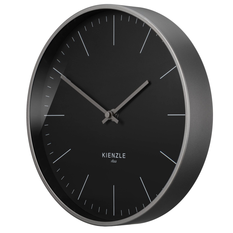 Kienzle KIENZLE DCF Radio-Control.Wall Clock Modern anthracite 25 cm