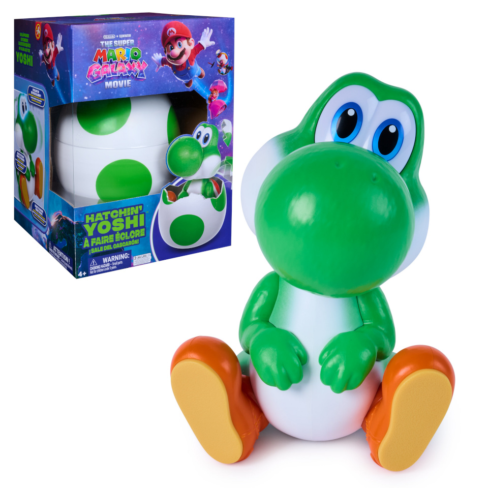 Spin Master mängufiguur Super Mario Galaxy Movie - Hatchin' Yoshi