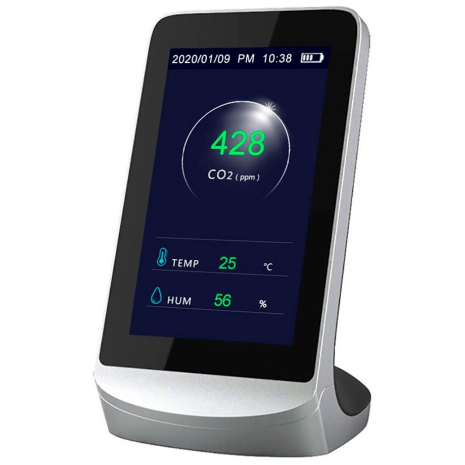 Levenhuk õhukvaliteedi monitor Wezzer Air MC60, Air Quality Monitor, hõbedane