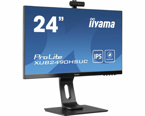 iiyama monitor 60.5cm (23.8") XUB2490HSUH-B1 16:9 HDMI+DP WebCam Li Retail